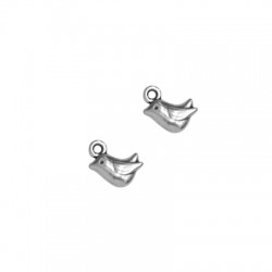 Zamak Charm Bird 9x8mm