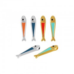 Zamak Charm Fish w/ Enamel 4.9x22.6mm (Ø1.3mm)