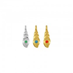 Zamak Charm Shell w/ Enamel 5.6x15.5mm (Ø1.8mm)