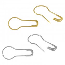 Alfiler de Seguridad de Acero con Cabeza Redonda 22 mm