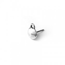 Pendentif rond en Métal/Zamak 7mm