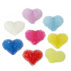 Acrylic Bead Heart 25x19mm