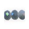 Opaque White/Blue Half Plated