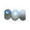 Opaque White/Green Half Plated