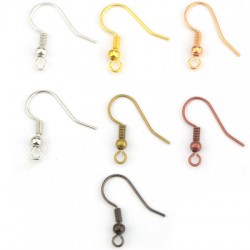Brass Earring Fishhook 18x15mm