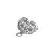 Chiusura per Orecchini in Ottone (a Farfalla) con Anello 7 mm