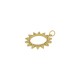 Breloque en Laiton et Zircon Soleil 21 mm