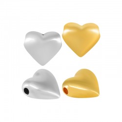 Zamak Charm Heart (~18x16mm) (Ø2.5mm)