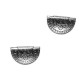 Zamak Pendant Semicircle Ethnic 21x13mm Ø1.8mm