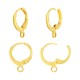 Brass Earring Clip Round 11.5mm