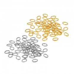 Anellino in Acciaio Inossidabile Ovale 4x3mm (spess.0.5mm)