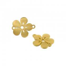 Stainless Steel 304 Connector Flower 14x12mm