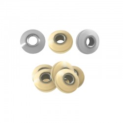 Perles Rondelles 4mm/1.8mm (Ø1.3mm) en Acier Inoxydable 303
