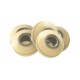Perles Rondelles 4mm/1.8mm (Ø1.3mm) en Acier Inoxydable 303