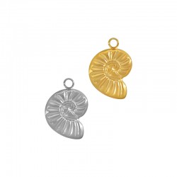 Stainless Steel 304 Charm Shell 10x11mm