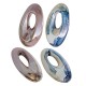 Ceramic Pendant Oval w/ Enamel 35x65mm