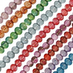 Enameled Ceramic Bead Round (~7mm (~Ø2.5mm