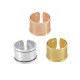 Anello in Metallo Ottone Eco Regolabile con Base per Corda Piatta 10mm
