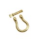 Brass Screw Clasp18x15mm