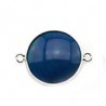 Rhodium / Bleu foncé