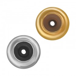 Μεταλλική Χάντρα Κούμπωμα με Σιλικόνη 9x4.3mm (Ø2.2mm)