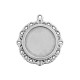 Monture Pendentif rond en Zamak 30 mm int. 20 mm