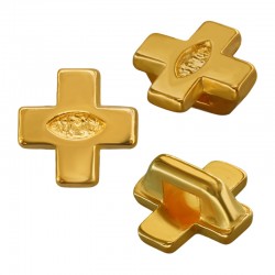 Zamak Slider Cross w/ Evil Eye 9mm Ø3x1.7mm