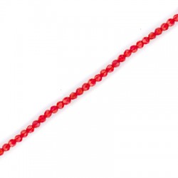 Coral Bamboo Bead Faceted (~3.2mm) (~128pcs)
