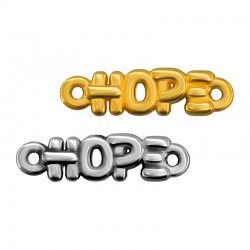 Zamak Connector "HOPE" 14x6mm