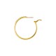 Brass Earring Hoop 40x5mm/3x1.28mm
