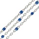Chaîne en Acier Inoxydable 304 avec Émail Pailleté 1.5 x 2 mm