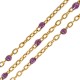 Stainless Steel 304 Chain with Glitter Enamel 1.5x2mm