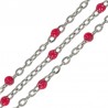 Steel/ Glitter Fuchsia