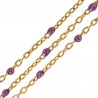 Oro 18 carati/Glitter viola