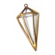 Colgante de Metal Latón Diamante 23x44mm