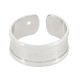 Brass Ring Base for 5mm Flat Cords