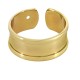 Brass Ring Base for 5mm Flat Cords