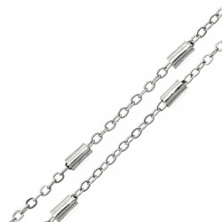 Steel Saturn Chain 1.3x2mm