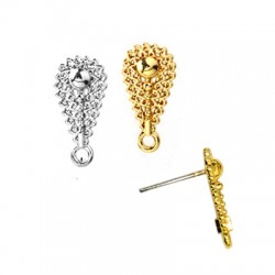 Boucle D'Oreille en Zamak en Forme de Goutte 9 x 14 mm