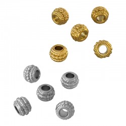 Perle en Acier Inoxydable 316 8.8 x 6.4 mm Ø 4 mm