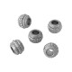 Perla in Acciaio Inossidabile 316 8.8X6.4 mm Ø4 mm