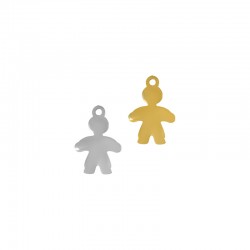 Stainless Steel 304 Charm Boy 11x15mm