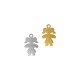 Stainless Steel 304 Charm Girl 10x15mm