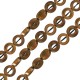 Αιματίτης Στρογγυλό Περαστό 8mm Ø0.8mm (48τμχ) (40cm)