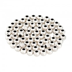 Brass Bead Round 3.5x2.5mm Ø1.3mm