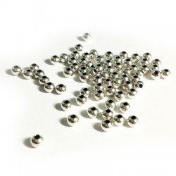 Brass Bead ~ 4x3.2mm Ø1.3mm