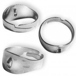 Bague Chevalier en Métal/Laiton 15.5mm avec anneau 0.7mm