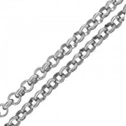 Chaîne maille Jaseron 4.5mm en Acier Inoxydable 304