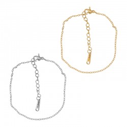 Chaîne de Bracelet en Acier Inoxydable 304 150 mm