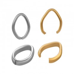 Bail Pincé en Acier Inoxydable 304 7 x 11 x 2 mm/1 mm